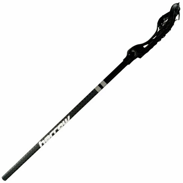 Harrow P-Series Complete Lacrosse Stick - P23 Shaft - P11 Head Strung - Black