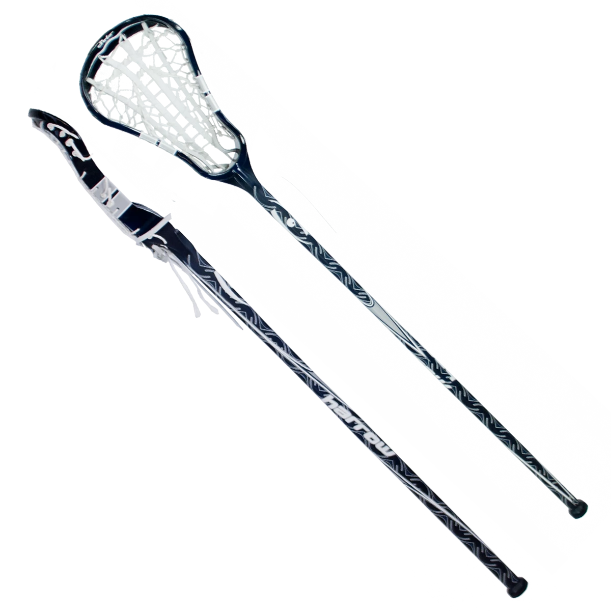 Harrow SOLO ONE-PIECE LACROSSE STICK, STRUNG, NAVY/SILVER 3 Harrow SOLO ONE-PIECE LACROSSE STICK, STRUNG, NAVY/SILVER