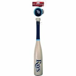 Rawlings MLB Tampa Bay Rays Bat And Ball Set - Softee, 27" Bat, 3" Baseball