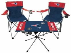 Rawlings NFL Baltimore Ravens 3-Piece Tailgate Kit - 2 Kickoff Chairs, Endzone Table