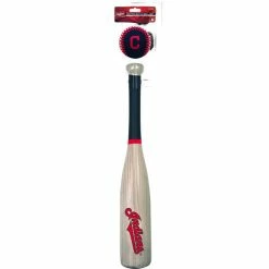 Rawlings MLB Cleveland Indians Bat And Ball Set - Softee, 27" Bat, 3" Baseball
