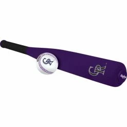 Rawlings MLB Colorado Rockies Foam Bat And Ball Set