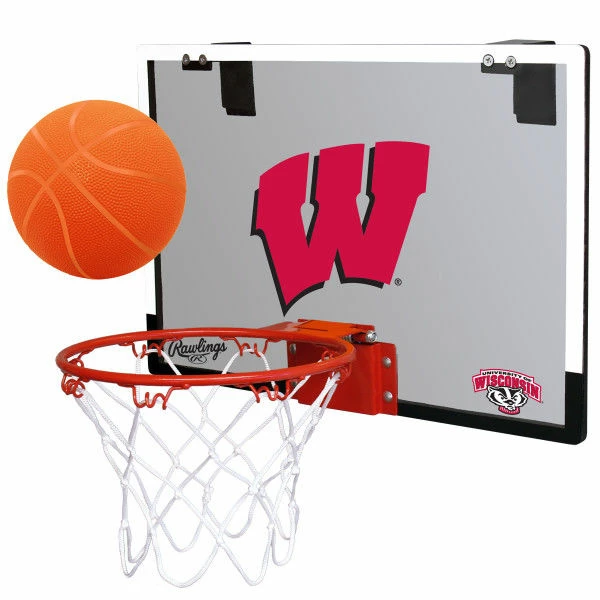 Rawlings NCAA Wisconsin Badgers Hoop Set - Polycarbonate 3 Rawlings NCAA Wisconsin Badgers Hoop Set - Polycarbonate